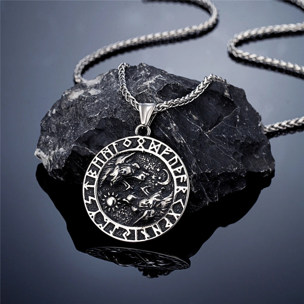 PENDRA Celtic Knot Rune Vintage Necklace
