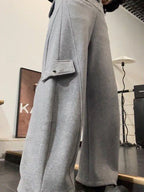 PENDRA Buttonflare High Waist Slim Flare Pants