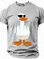 PENDRA Duck Print Loose Comfortable Short Sleeve T-Shirt