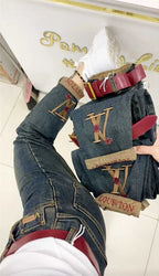PENDRA Stretch Harem Ankle Jeans