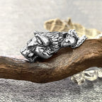 PENDRA Wolf Vintage Celtic Necklace