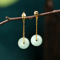 PENDRA Jade Hetian Ear Earrings