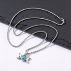 PENDRA Turquoise Knot Pendant Necklace