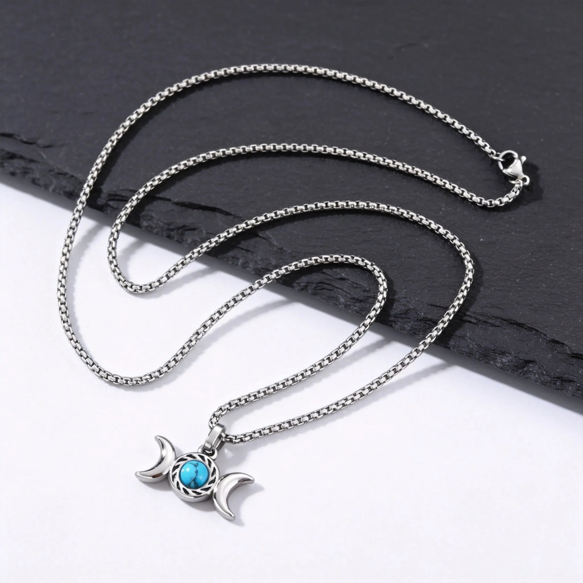 PENDRA Turquoise Knot Pendant Necklace
