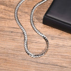 PENDRA Cuban Link Flat Chain Necklace