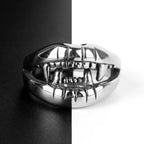 PENDRA Devil Mouth Teeth Steel Ring