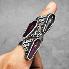 Gothic Mummy Vampire Coffin Men Rings Stainless Steel Retro Punk Rock New In Women Jewelry Fashion Accessories Gift Wholesale
