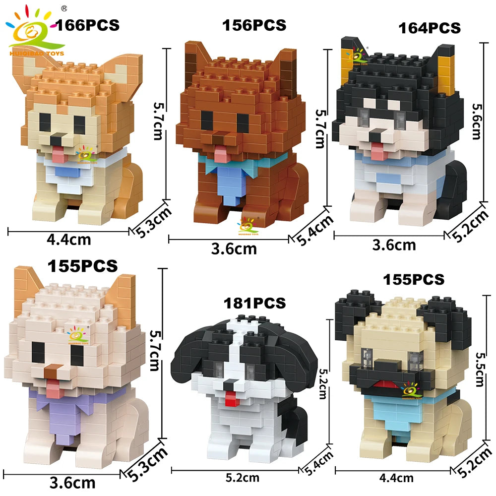 PENDRA Cute Dog Micro Building Set