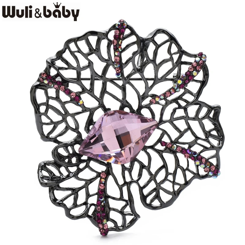 PENDRA Florahollow Hollow-Out Flower Brooch