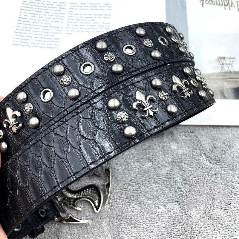PENDRA Orlaaya Leather Gothic Belt