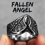 PENDRA Fallen Angel Wings Steel Ring