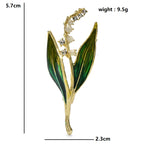 PENDRA Liliana Enamel Lily Flower Brooch