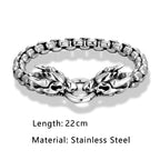 PENDRA Dragon Vintage Steel Bracelet
