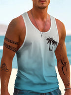 PENDRA Printed Sleeveless Palm T-Shirt