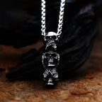 PENDRA Skullgoth Gothic Skull Pendant Necklace