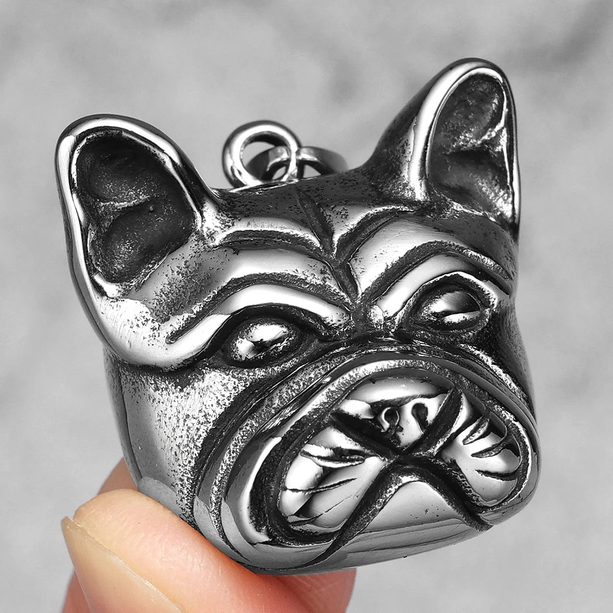 PENDRA French Bulldog Steel Necklace