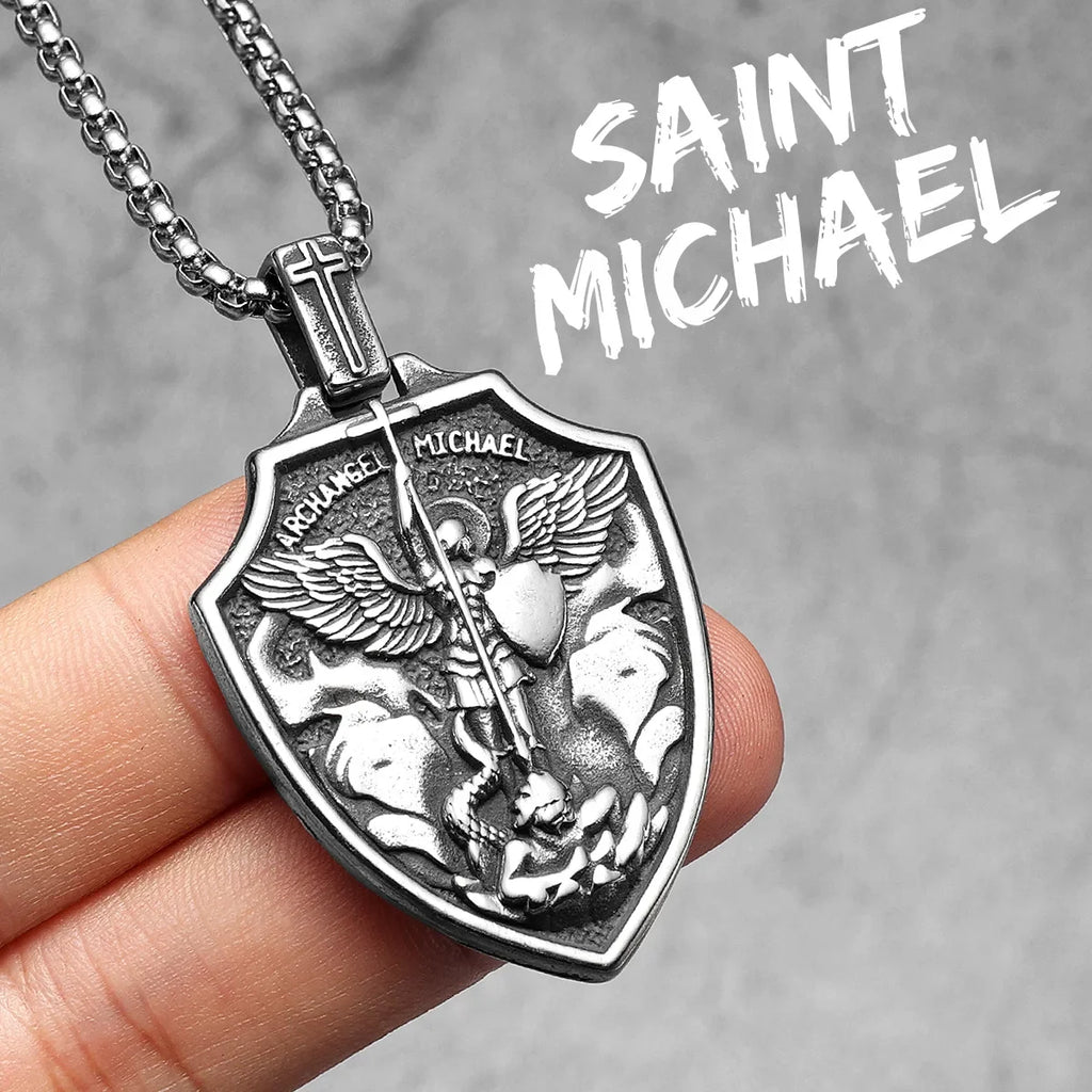 PENDRA Arch Angel St Steel Necklace