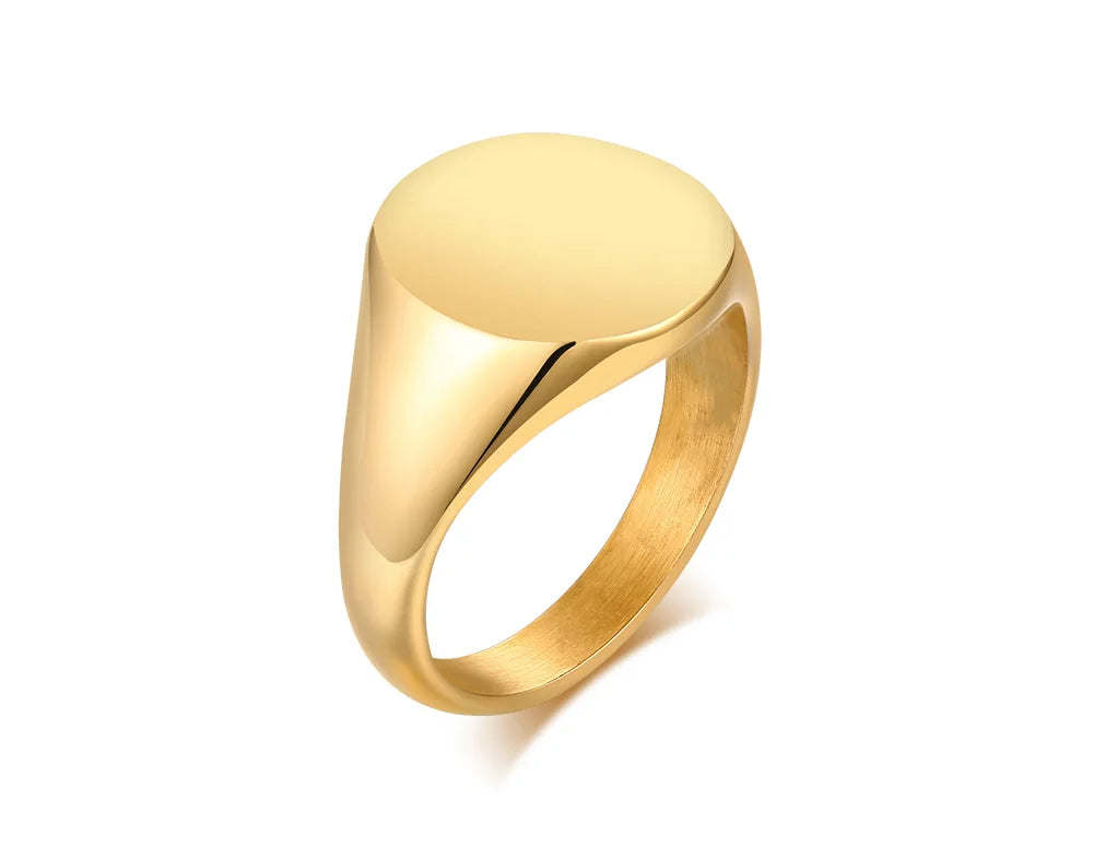 PENDRA Personalized Initials Letter Steel Ring
