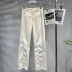 PENDRA Elastic Straight Leg PU Leather Pants