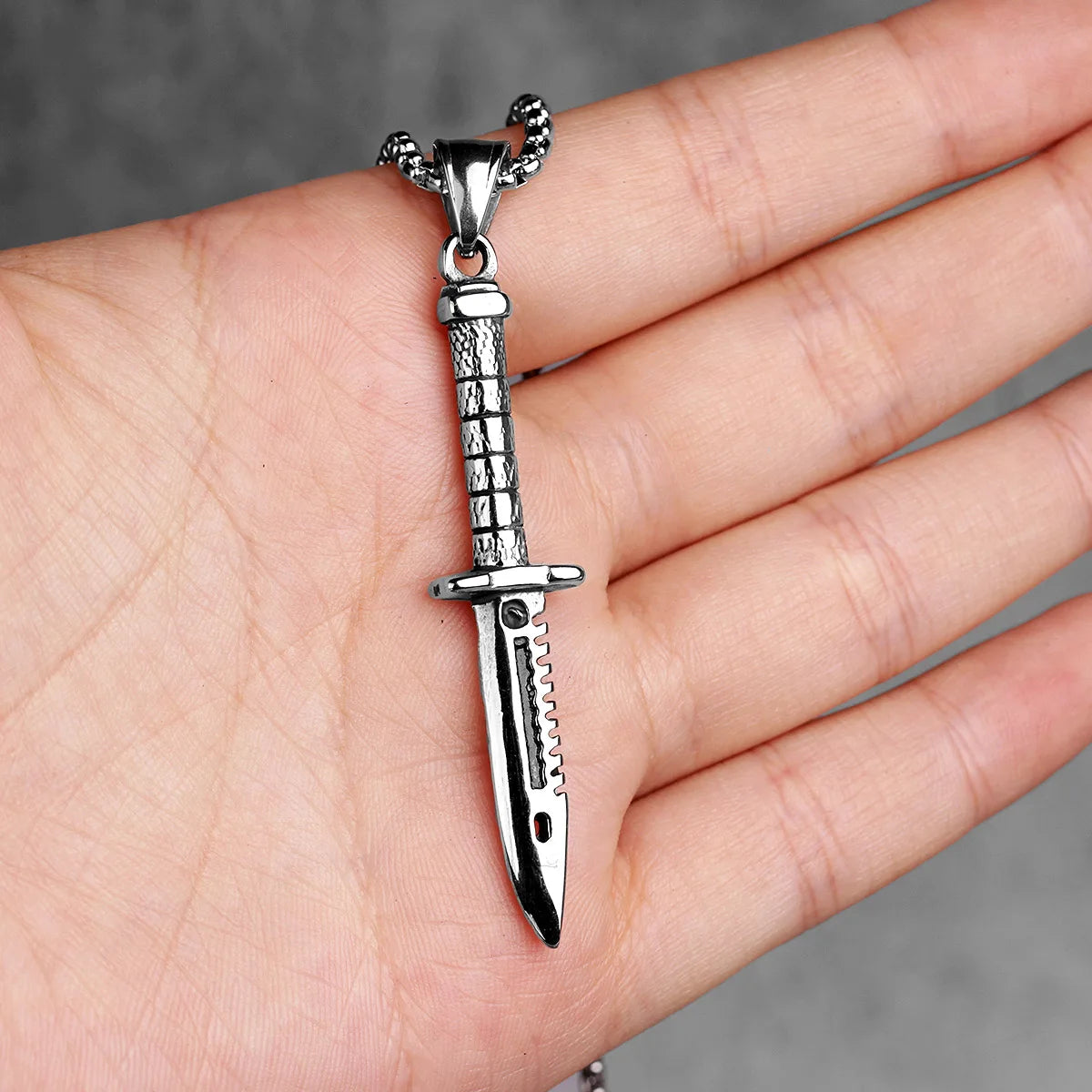PENDRA Knife Steel Necklace