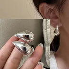 PENDRA Black Agate Sterling Silver Earrings