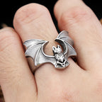 PENDRA Batwing 316L Stainless Steel Bat Ring