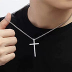 PENDRA Crosssilver Hip Hop Silver Cross Pendant Necklace