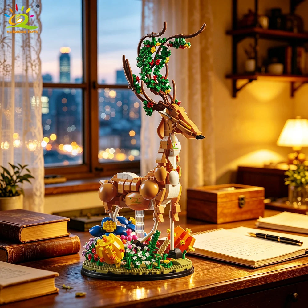 PENDRA Deer Floral Building Set