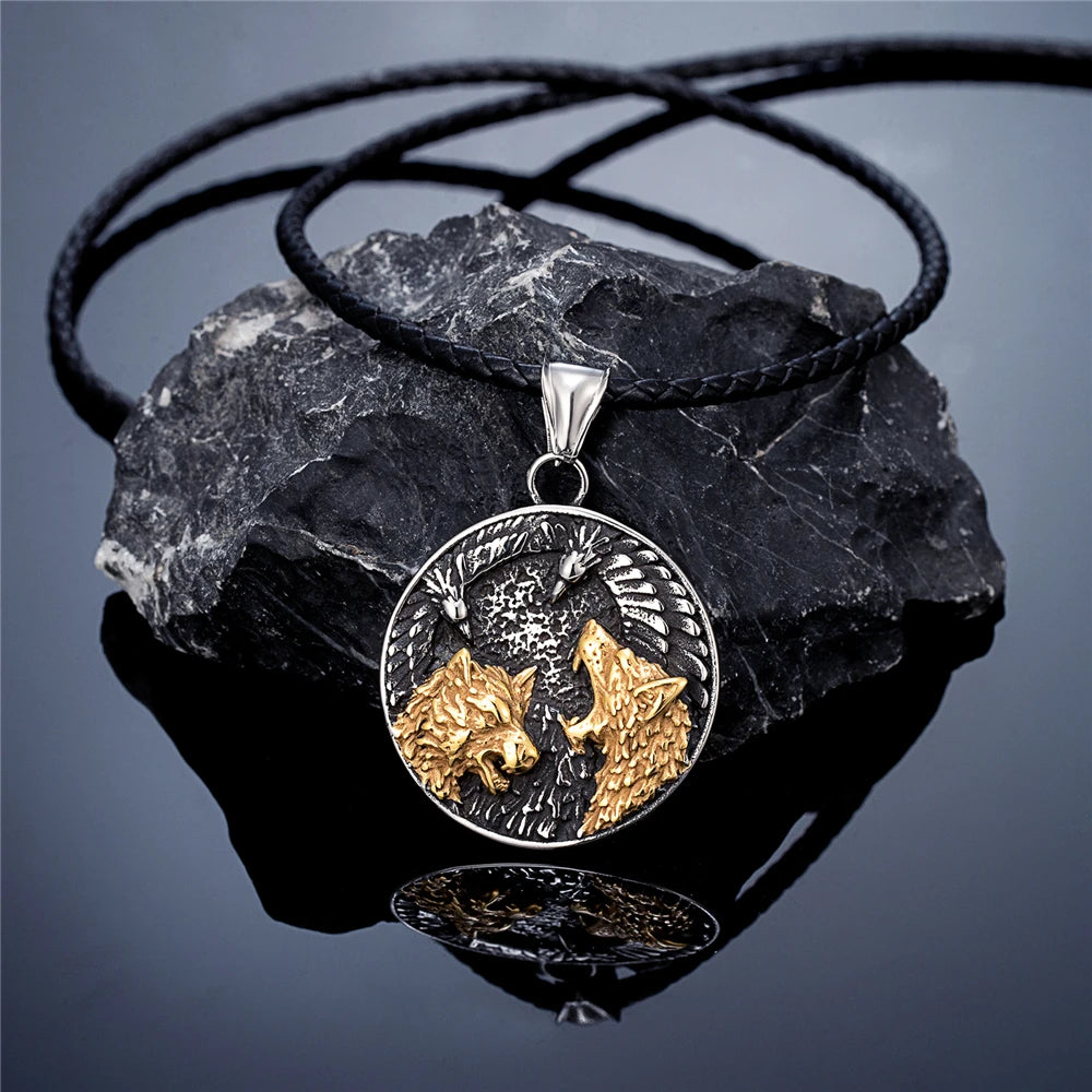 PENDRA Wolf Vintage Viking Necklace
