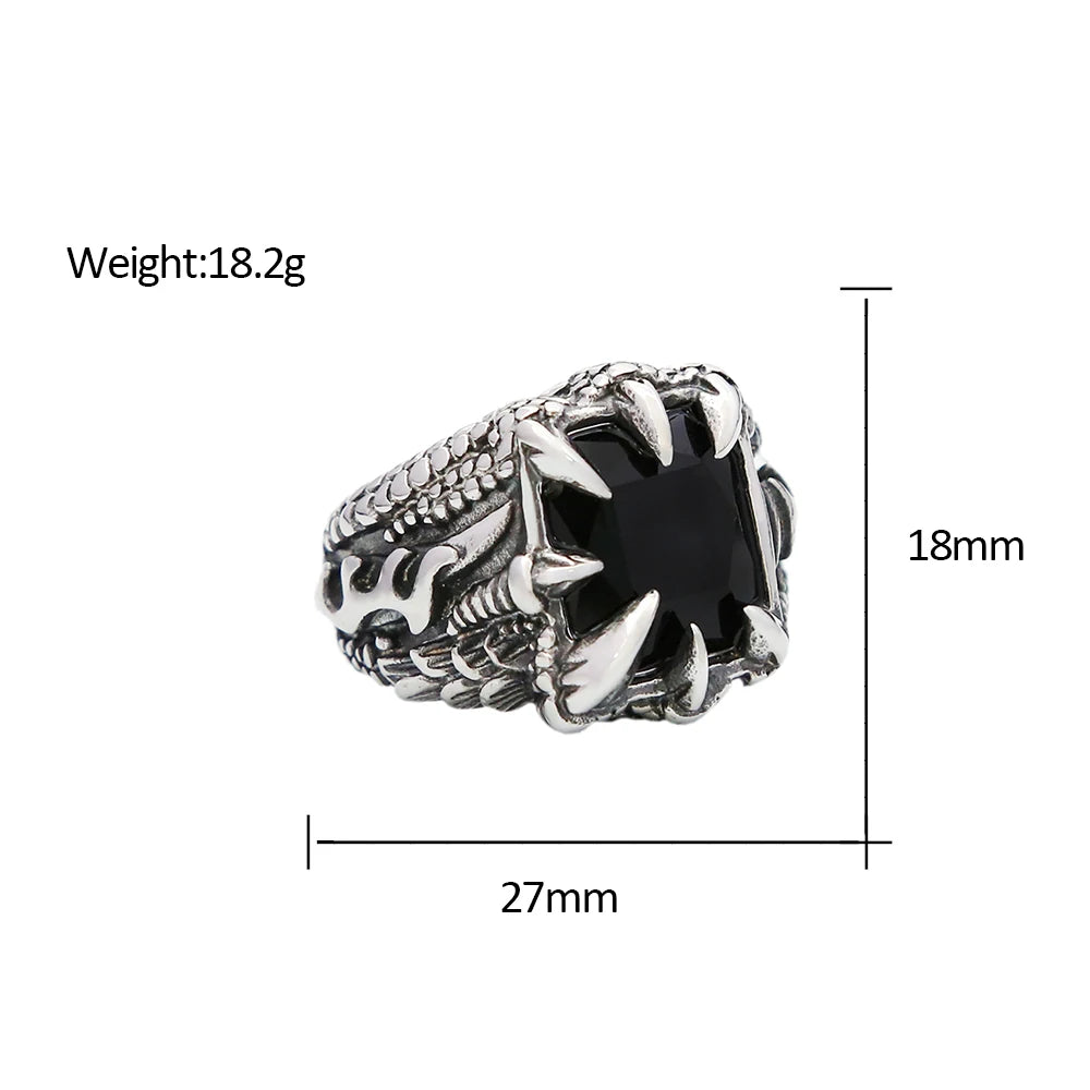 PENDRA Dragonclaw Viking Stone Ring