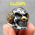 PENDRA Joker Skull Punk Ring