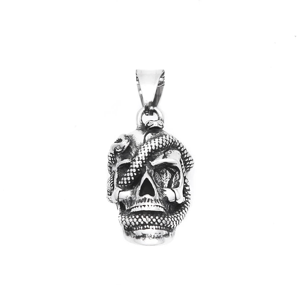 PENDRA Skullforge 316L Stainless Steel Skull Pendant
