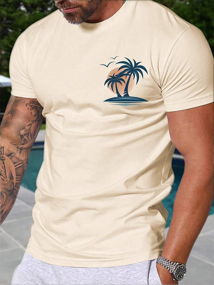 USA Flag Print Men's T-shirt Summer Daily Urban Fashion Men's T-shirt Street Casual Short-sleeved Top Travel Party Men's T-shirt