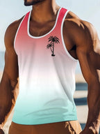 PENDRA Printed Sleeveless Palm T-Shirt