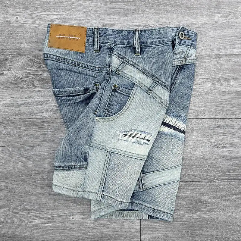 PENDRA Spliced Knee Length Shorts