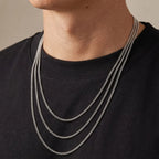 PENDRA Cuban Silver Chain Necklace