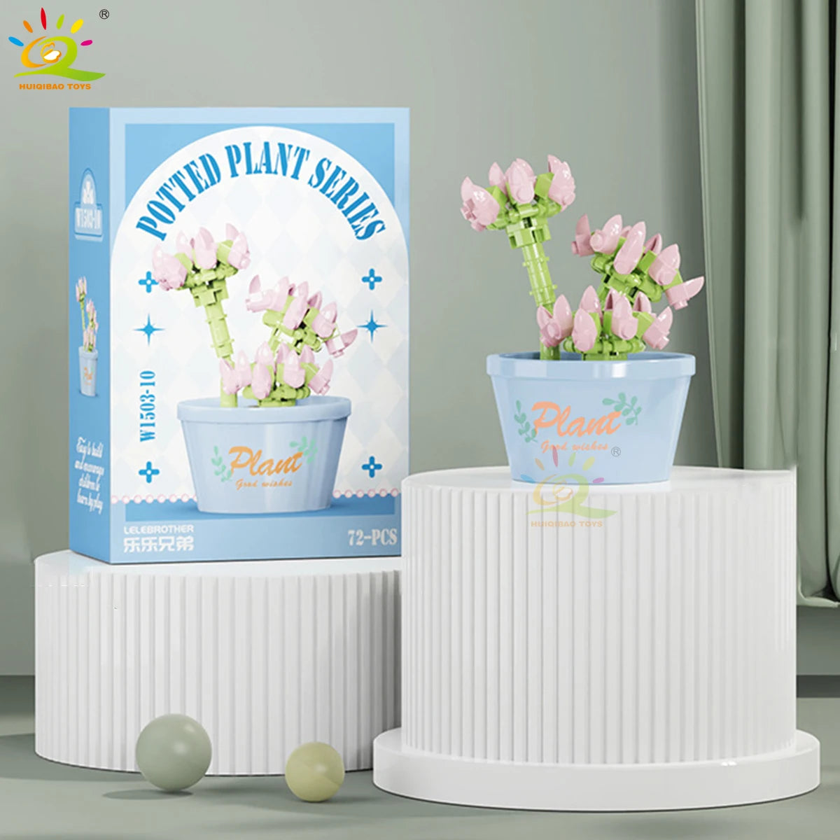 PENDRA Succulent Potted Floral Building Set