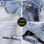 PENDRA Washed Distressed Fit Pants