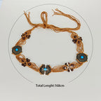 PENDRA Demiine Floral Boho Waist Chain Belt