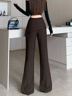PENDRA Waist Micro Flare Fake Pants