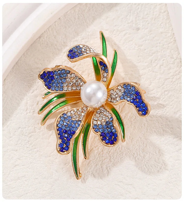 PENDRA Pearlina Pearl Flower Brooch