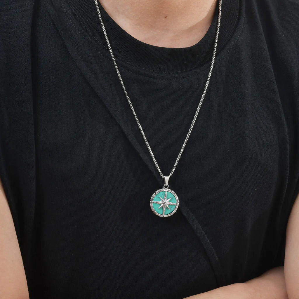 PENDRA Stone Star Pendant Necklace