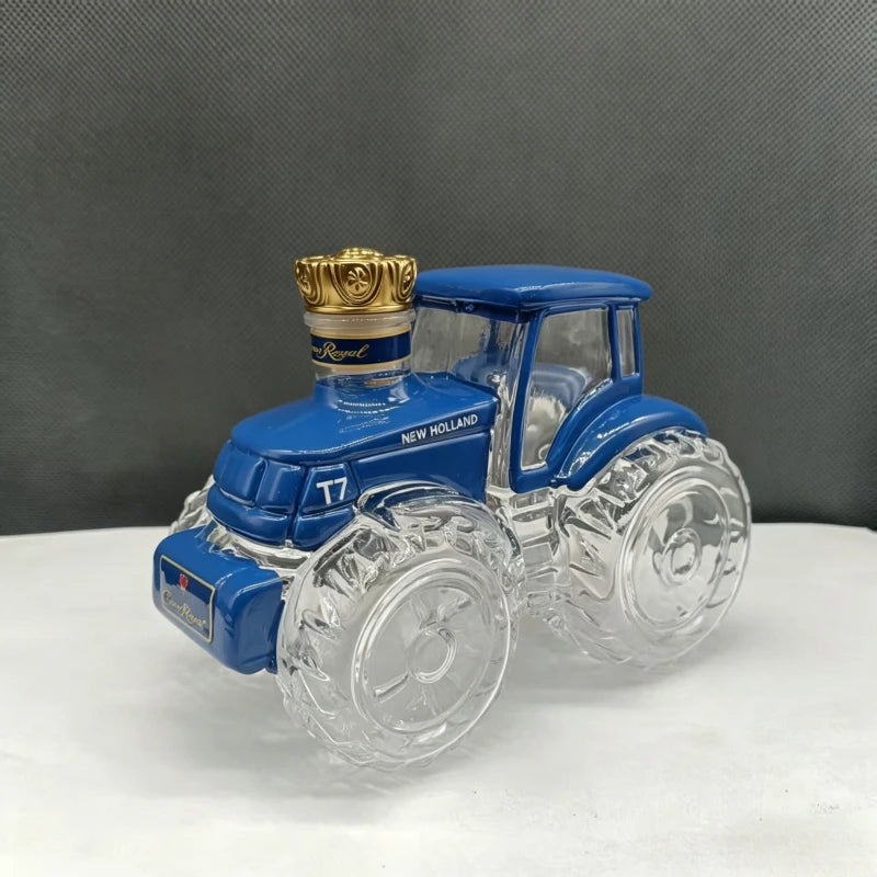 Premium Tractor Design Whiskey Decanter Glass Liquor Bottle Barware Collection Ornaments