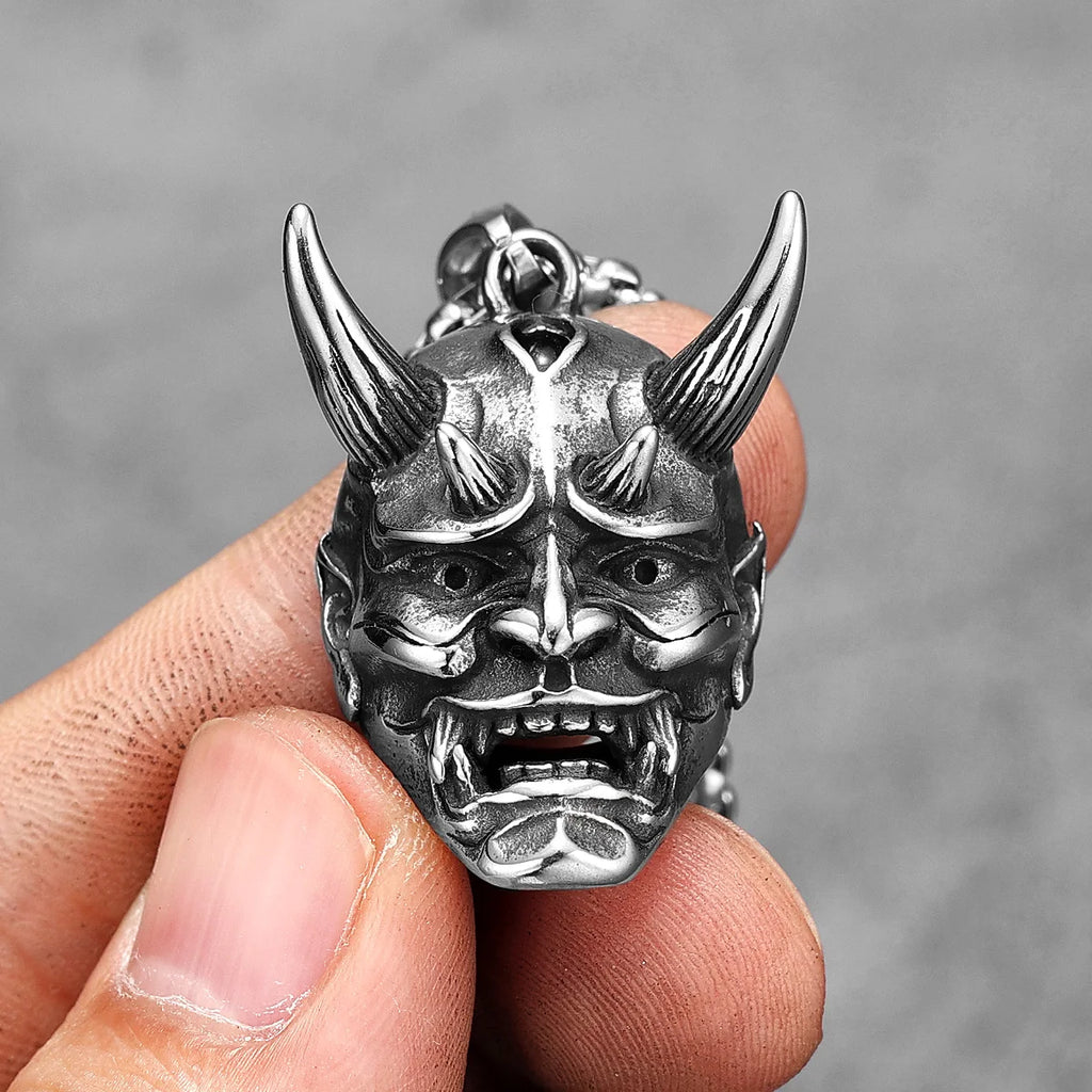 PENDRA Japanese Wraith Prajna Steel Necklace