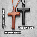 Exorcism Wood Religon Cross Men Women Necklaces Pendants Chain Unique Amulet Punk Trendy Jewelry Creativity Gift Wholesale