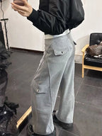 PENDRA Buttonflare High Waist Slim Flare Pants