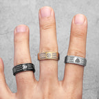 PENDRA Nordic Odin Triangle Steel Ring