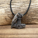 PENDRA Rune Norse Leather Necklace