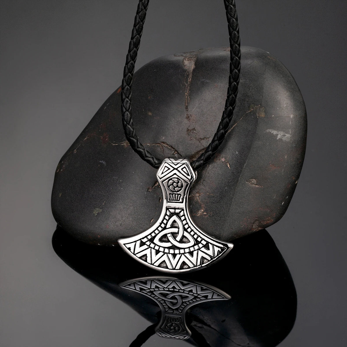 PENDRA Rune Axes Necklace