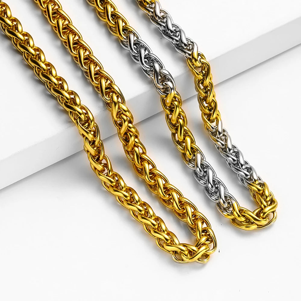 PENDRA Keelchain Minimalist 3mm Stainless Steel Chain Necklace